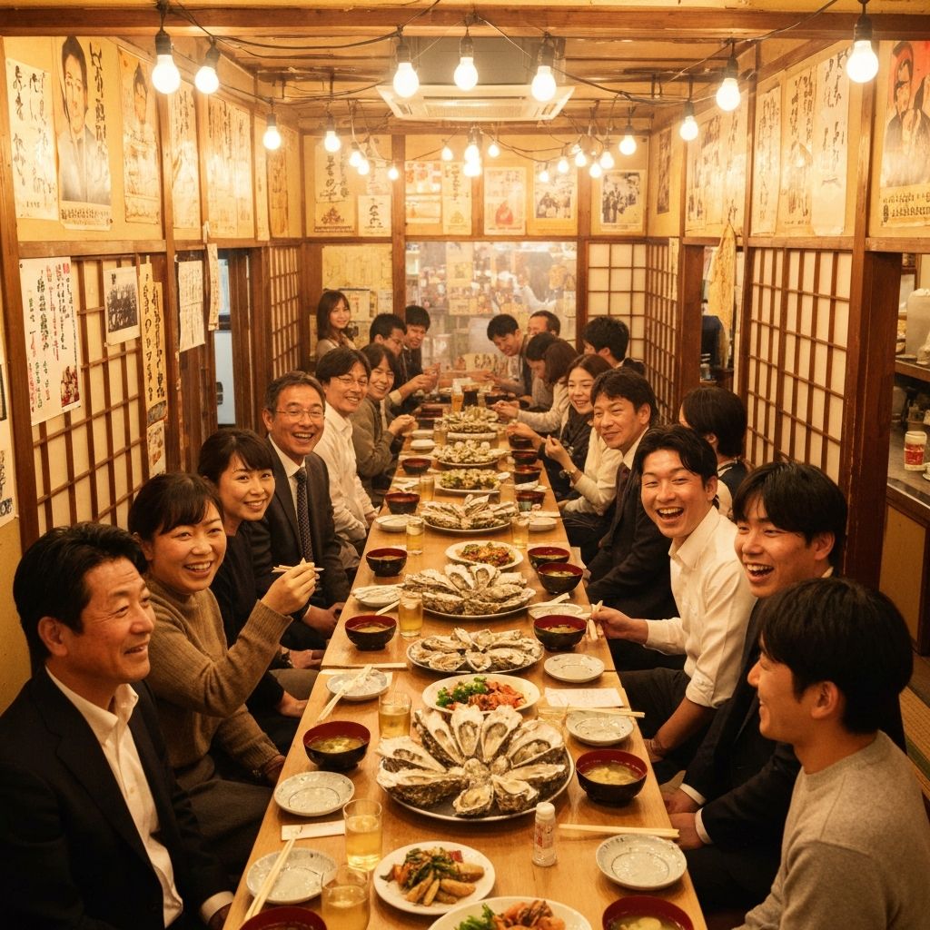 大人数（30名以上OK）のシーン - 奥糸の牡蠣小屋での利用風景